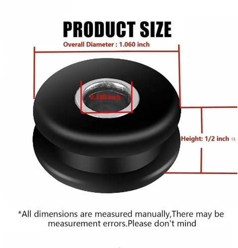 Gas Tank Mount Grommets for Harley Davidson Heritage Softail dimensions diagram with diameter and height details.