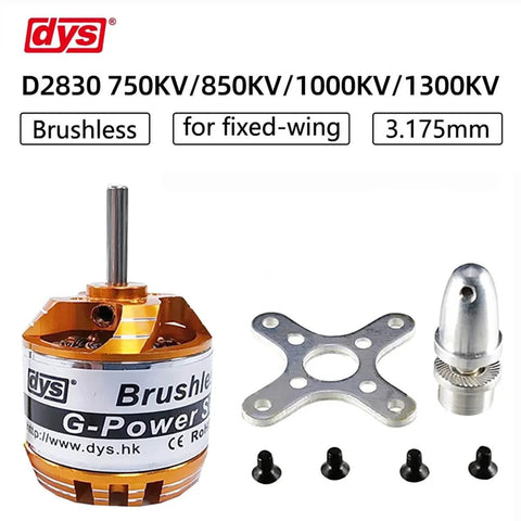 Beefy High Performance Brushless Outrunner Motor For RC Drones And Fixed Wing Aircraft 2830 Size with accessories