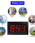 Display of 12V Red Fahrenheit Digital Temperature Meter With Bright LED Readout, Industrial Grade K-Type Thermocouple Sensor with uses