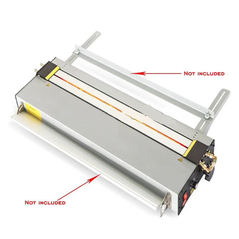 Pro Grade Acrylic Plastic Sheet Bender Machine With Infrared Heating Circulating Water Cooling Adjustable Temperature Aluminum Frame Wca 700 top view showing heating rail and control panel.