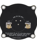 Back view of Beefy High Gain 5.8GHz Triple Feed Patch Antenna for FPV Drones 9.4dBi, showing two connectors on black PCB.