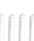 F15T8 LED Replacement Tube Light 18 Inch 7W 840lm 5000K Daylight Dope 180 Degree Rotatable Pins Frosted Cover 4 Pack