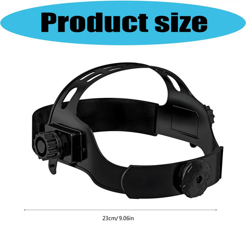 Adjustable Comfort Welding Headgear With Full Face Coverage built tough for welders, showing size 23cm
