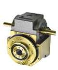 Rock Solid 110DT Hollow Cam Indexer Desktop Precision Rotary Divider For Industrial Automation with gold and silver metal housing.