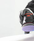 Kick Some Serious Grit With These 3M Cubitron II Hookit Abrasive Discs For Auto Work, 3 inch sander with dust holes in action.