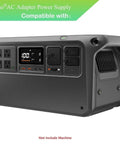 3 Prong AC Power Cord Charger for Power 1000 V2 DYM1000V2L Portable Power Station shown without cord
