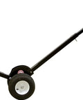 Straight Up Heavy Duty Steel Manhole Cover Lift Dolly With A Killer Rare Earth Magnet And Smooth Rolling Twelve Inch Wheels for maneuvering.