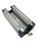 Heavy Duty Linear Guide Rail HSR25LR for CNC Machines and 3D Printers, 34.5x48x102.2mm block bearings, metal carriage close-up