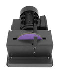 Heavy Duty Bench Mount Lawn Mower Blade Sharpener with Seven Inch Ceramic Grinding Wheel and 500W Motor.