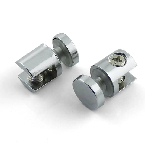 Glass Clamp Holder Bracket For 10-12mm Thick Glass, Rustproof Metal Corner Shelf Support, adjustable design, side view