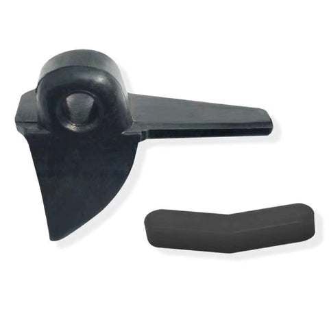 Durable Nylon Tire Changer Insert Kit For Duck Head Mount Demount Tool Wheel Rim Edge Protector shown with upper and lower inserts.