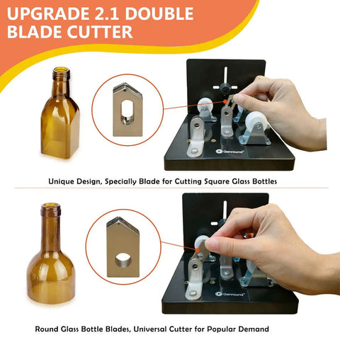 Level Up Your Cocktail Setup With This Heavy Duty Glass Bottle Cutter For Round Square And Oval Bottles Crafting Clean Drinkware Without Chips Easy DIY Tool To Quickly Repurpose Empty Whiskey Jars Into Classy Glasses Today