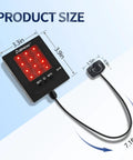 Adjustable Garage Parking Sensor With Tri Color LED Distance Indicator Ultrasonic Detection And Auto And Manual Modes