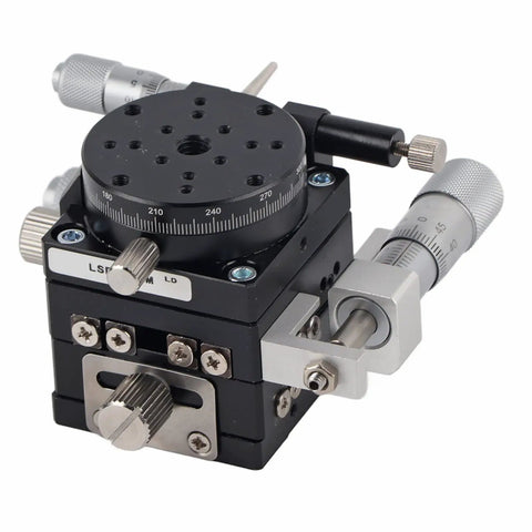 3-Axis Trimming Platform Manual Linear Stage Sliding Table 40mm Diameter Rock-Solid Precision For Machinery Testing Equipment Optical