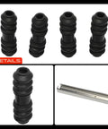 Upgrade Your Rides With A-Premium Rear Disc Brake Hardware Kit Perfect For Ford F150 2004 Through 2011 And Lincoln Mark LT Models Years 2006 To 2008 Ensures Smooth Stopping Power So You Can Cruise Safe And Secure Every Single Drive Without Any Worries. black rubber boots and metal brake slide pin for rear disc brake hardware kit