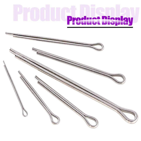 Assorted 110Pcs 304 Stainless Steel Cotter Pin Clip Fastener Kit for Auto Mechanics and Repairs