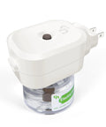 Plug In Mosquito Repeller For Indoor Use, Electronic Insect Repellent with refill, one-click setup, white plastic material