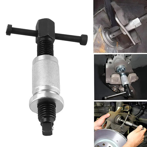 3 Piece Brake Caliper Piston Wind Back Tool Set For Rear Brake Pad Replacement Auto Car Piston Rewind Tools with close-up and installation