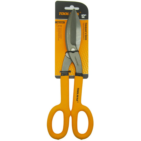 12 Inch Tin Snips With Comfort Grip For Sheet Metal Cutting Straight Pattern Tinners Snips Heavy Duty Shears Pro Grade