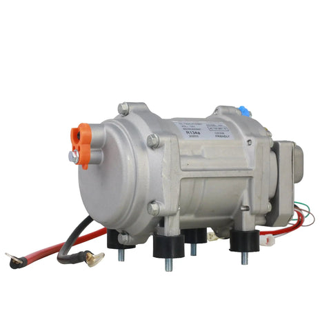 Premium 12V Dc Electric Air Conditioner Compressor For Rv Camper Truck And Tractor Parking Ac Units delivering kickin cold cooling with visible wires.