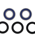 Wheel Bearing Seal Kit For Suzuki Yamaha Honda Replacement High Speed ABEC 3 Bearings With Triple Lip Seals And Rust Inhibiting Chevron SRI 2 Grease Includes 2 Bearings And 3 Seals For Easy Install And Long Lasting Ride displayed