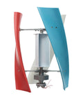 Rugged 100W Vertical Wind Turbine Generator Kit for Boats Cabins and Terraces 12V and 24V operation, three-blade nylon aluminum build