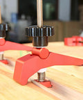 Rock Solid Aluminum T Track Hold Down Clamps For Woodworking And Metalworking Projects Plus Quick Slide In T Slot Press Clamps with black knob