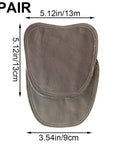 Welding Foot Protector With Cowhide Leather Anti Spark Heat Resistant Shoe Covers, dimensions 13x13x9 cm, top view