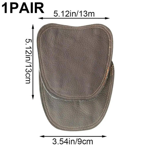 Welding Foot Protector With Cowhide Leather Anti Spark Heat Resistant Shoe Covers, dimensions 13x13x9 cm, top view