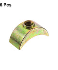 16 Piece M6 Half Moon Nuts And Washers Set In Bronze Zinc Alloy External Thread Lock Washers Spacer Connectors For Hardware Fittings