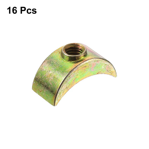 16 Piece M6 Half Moon Nuts And Washers Set In Bronze Zinc Alloy External Thread Lock Washers Spacer Connectors For Hardware Fittings