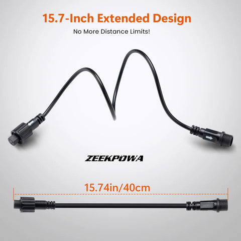 Long 15.7 Inch Speed Sensor Extension Cable For Ebikes Compatible With BBS01 BBS02B And BBS HD Motors Ideal For Cargo And Recumbent Rigs With A 3 Pin Waterproof Connector And Sturdy Three Prong Threaded Design