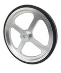 KVXJH Aluminum Encoder Meter Wheel Synchronous Wheel Length Measuring Rubber Wheel Perimeter 500mm side view with 10mm hole