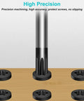 Heavy Duty 12 Inch Extra Long Torx Screwdriver Set T20 And T25 Magnetic security in a wooden surface with precision bit.