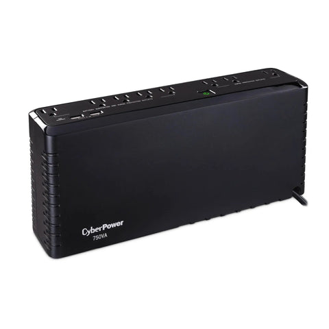 Slim Profile 750VA 450W Standby UPS With Simulated Sine Wave Backup Power, Eight NEMA Outlets, for home and office use