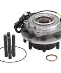 New Set Of Complete Front Wheel Hub And Bearing Assemblies For Dual Rear Wheel Trucks Fits 6.2L 6.7L V8 Engines Front Left And Right Polished