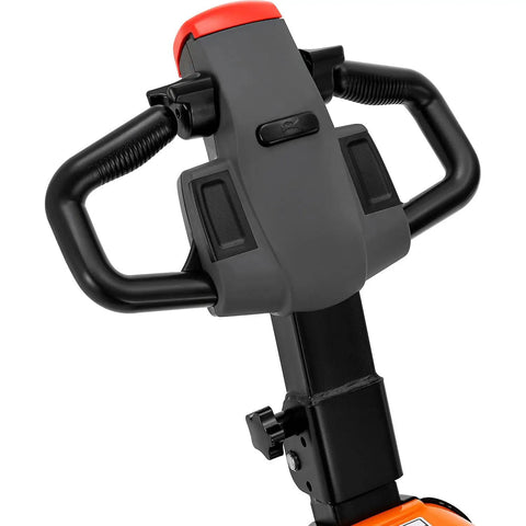 Heavy Duty Electric Powered Tugger With 2,200 Lbs Capacity To Easily Haul Massive Loads Through Tight Spots And Move Gear Around Obstacles Safely Using Precision Controls Plus Emergency Stop And Horn handle with precision controls and safety features.