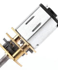 Reversible Gear Motor With Screw Actuator, 6V 200RPM, M3x55mm Threaded Output Shaft For DIY Projects, Full Metal Gearbox, Low Noise, Durable Maker Tool For Small Actuations.