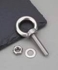Four Pack Stainless Steel Lifting Eye Bolts And Washers M8 X 35Mm For Ifor Williams Horsebox Trailers