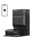Beast Mode Robot Vacuum With 13000Pa Suction, Self Emptying Dust Bin, 5L Dust Bag, Pet Hair DuoBrush in Black with app display