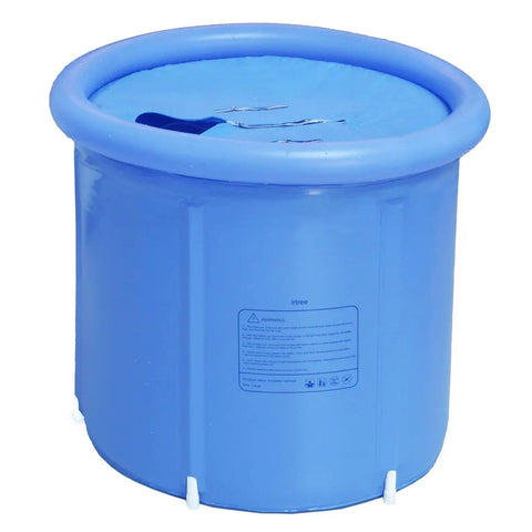 Inflatable Portable Bathtub For Adults Foldable Soaking Spa Tub Ice Bath And Cold Plunge For Athletes Sky Blue 29.5 Inch