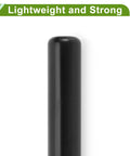 Close-up of Universal 28.6x200mm Black Bike Seat Post Durable Steel Saddle Post for Road Mountain and City Bikes