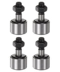 Cam Follower KR13 Needle Roller Bearing Built Tough With M5x0.8 Thread 13mm Roller Diameter 8mm Stud Width 4 Pack displayed