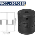 Flexible Three Piece L Jaw Coupling Set For Half Inch To One And One Eighth Inch Shafts With Buna N NBR Rubber Spider For Log Splitter Workhorse And Hybrid Equipment