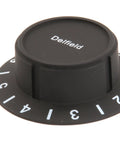 Infinite Control Knob Bagged 3234557-S Replacement Handle For Commercial Refrigeration, Black Finish, Top View