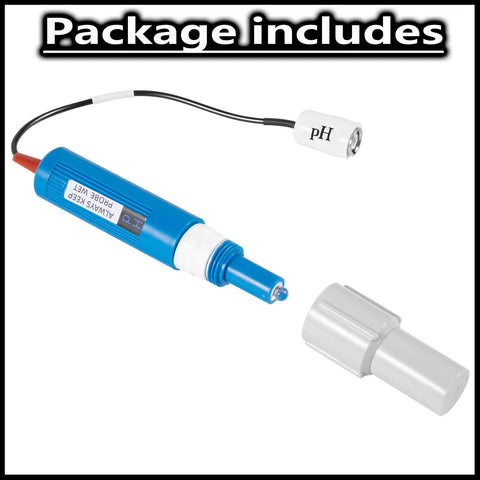 PH Probe Replacement For Hayward Sense And Dispense And Salt Chlorine Generators, Replaces AQL-CHEM, probe and cap visible
