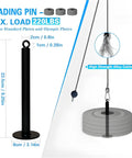 Wall Mount Lat Pulldown System With Pulldown Bar, Tricep Rope, Resistance Bands, Loading Pin And Cable Pulleys max load 220lbs