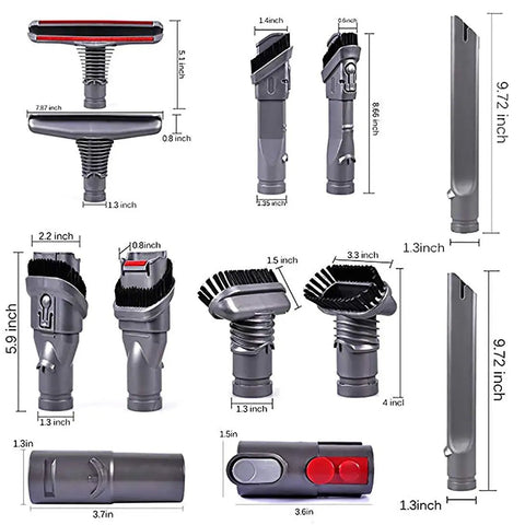 Replacement Vacuum Cleaner Attachments Kit Not OEM Grab N Go Compatible With V11 V10 V8 Absolute V8 Animal V7 V6 DC59 DC45