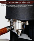 Kick Your Morning Brew Up Automatic Coffee Tamper With Digital Pressure Gauge For Espresso Machines 58MM showing automatic sensing mechanism.