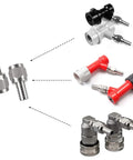 Stainless Steel Hose Swivel Nut Barb Fittings 2 Pack Five Sixteenth Inch Barb Connectors For Ball Lock And Pin Lock Kegging Systems MFL Quick Disconnects Corny Keg Fit CO2 Regulator Hose Adapter, stainless barb fittings